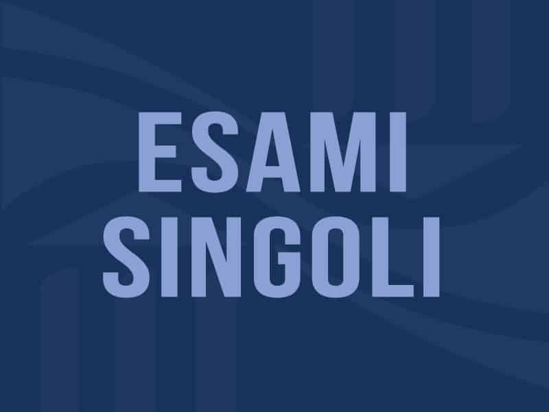 polo mediterraneo ecampus - esami singoli